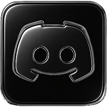 Dark glass Discord logo